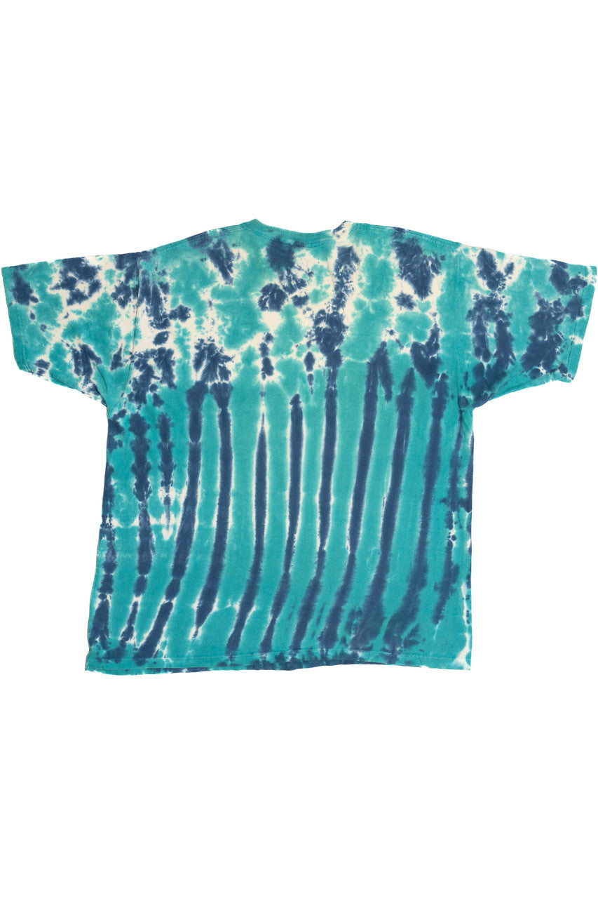 Vintage Miami Dolphins Liquid Blue Tie Dye T-Shirt