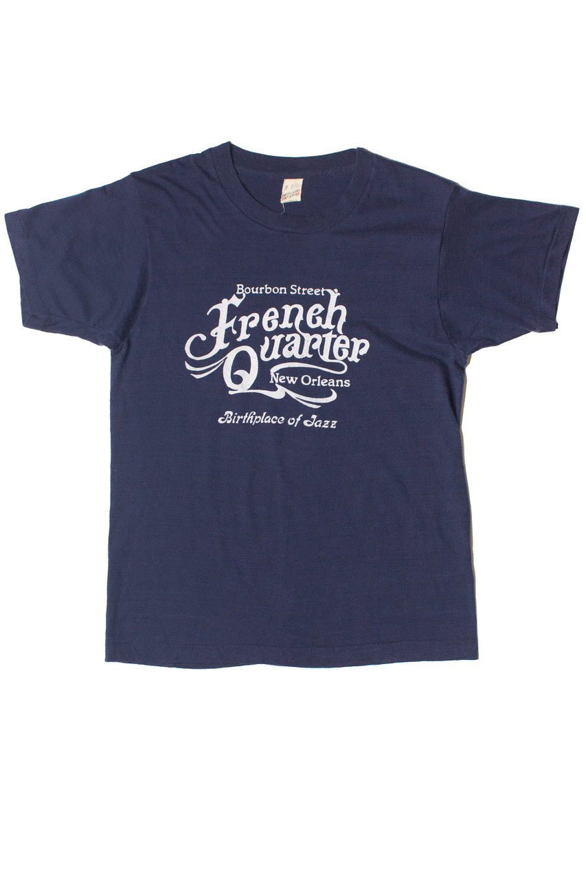 Vintage French Quarter "Birthplace of Jazz" T-Shirt (1980s)