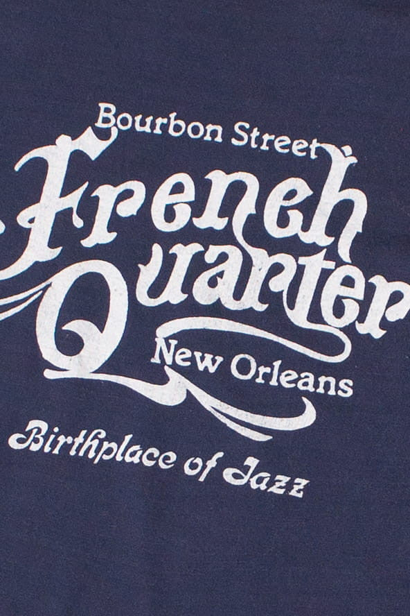Vintage French Quarter "Birthplace of Jazz" T-Shirt (1980s)