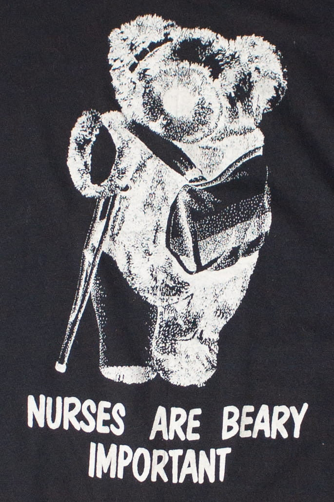 Vintage "Nurses Are Beary Important" T-Shirt (1980s)