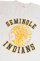 Vintage "Seminole Indians" Striped Sleeve T-Shirt