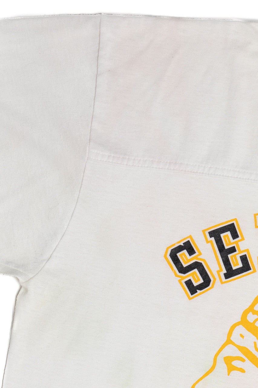 Vintage "Seminole Indians" Striped Sleeve T-Shirt