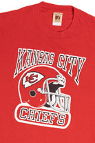 Vintage Kansas City Chiefs Helmet Logo 7 T-Shirt (1980s)