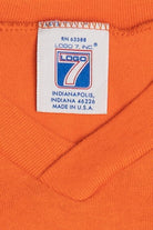 Vintage Cleveland Browns NFL V-Neck Striped Sleeve T-Shirt (1980s)