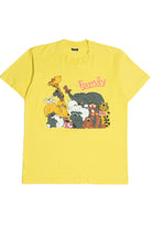 Vintage "Family" Embossed Cartoon Animals T-Shirt