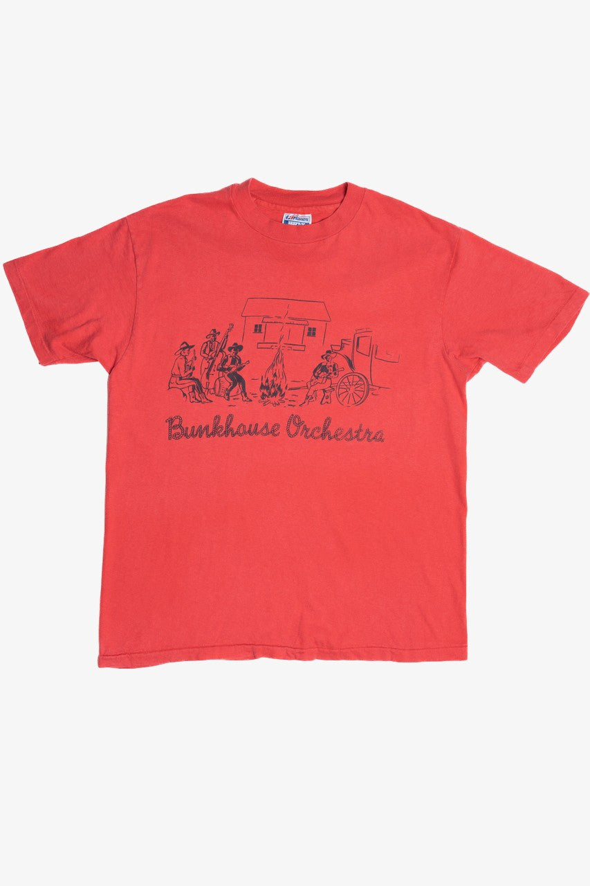 Vintage "Bunkhouse Orchestra" Music Around Campfire T-Shirt