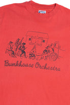Vintage "Bunkhouse Orchestra" Music Around Campfire T-Shirt