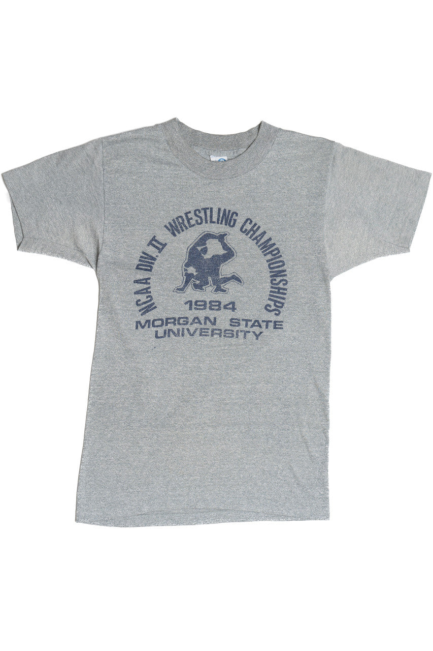 Vintage 1984 Morgan State University Wrestling Championships T-Shirt