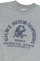 Vintage 1984 Morgan State University Wrestling Championships T-Shirt