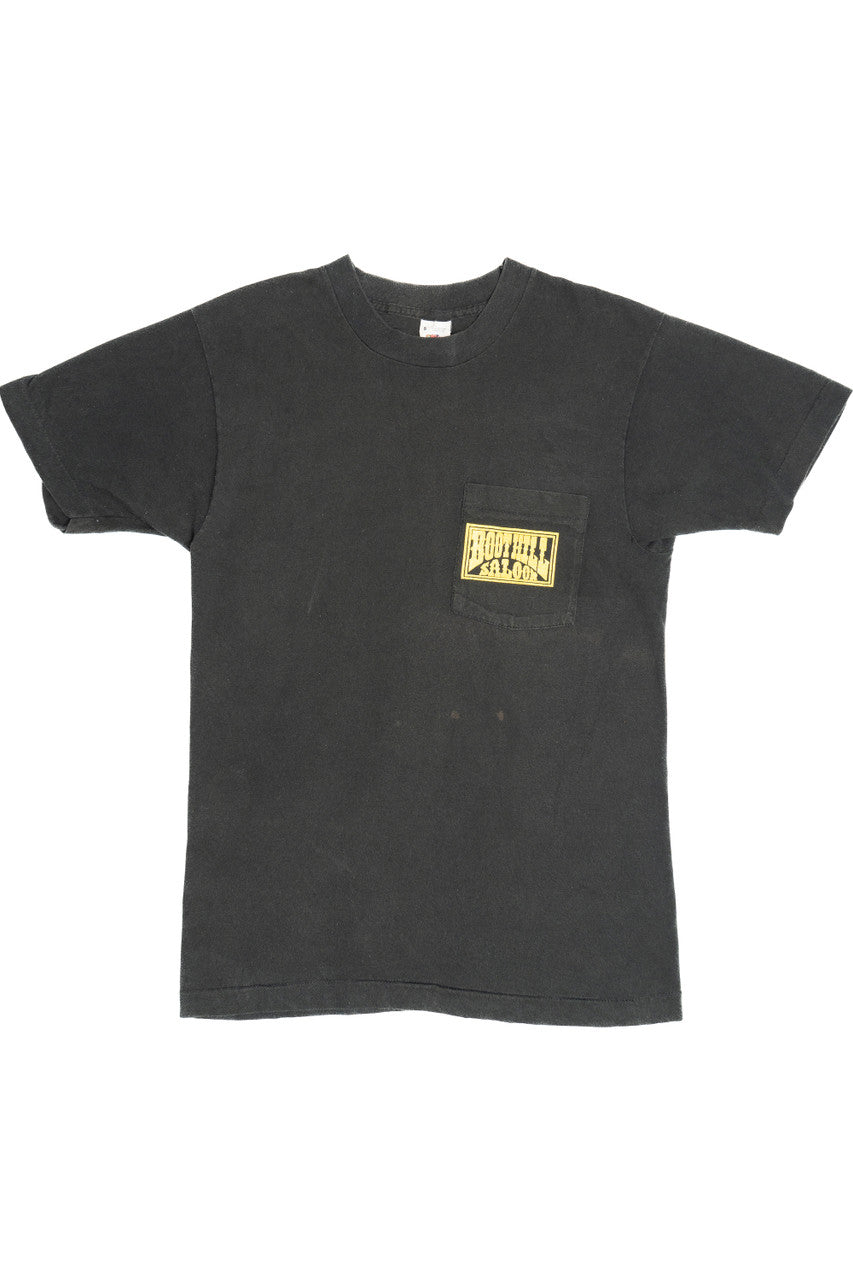 Vintage "Boothill Saloon" Daytona Beach, FL Pocket T-Shirt (1980s)