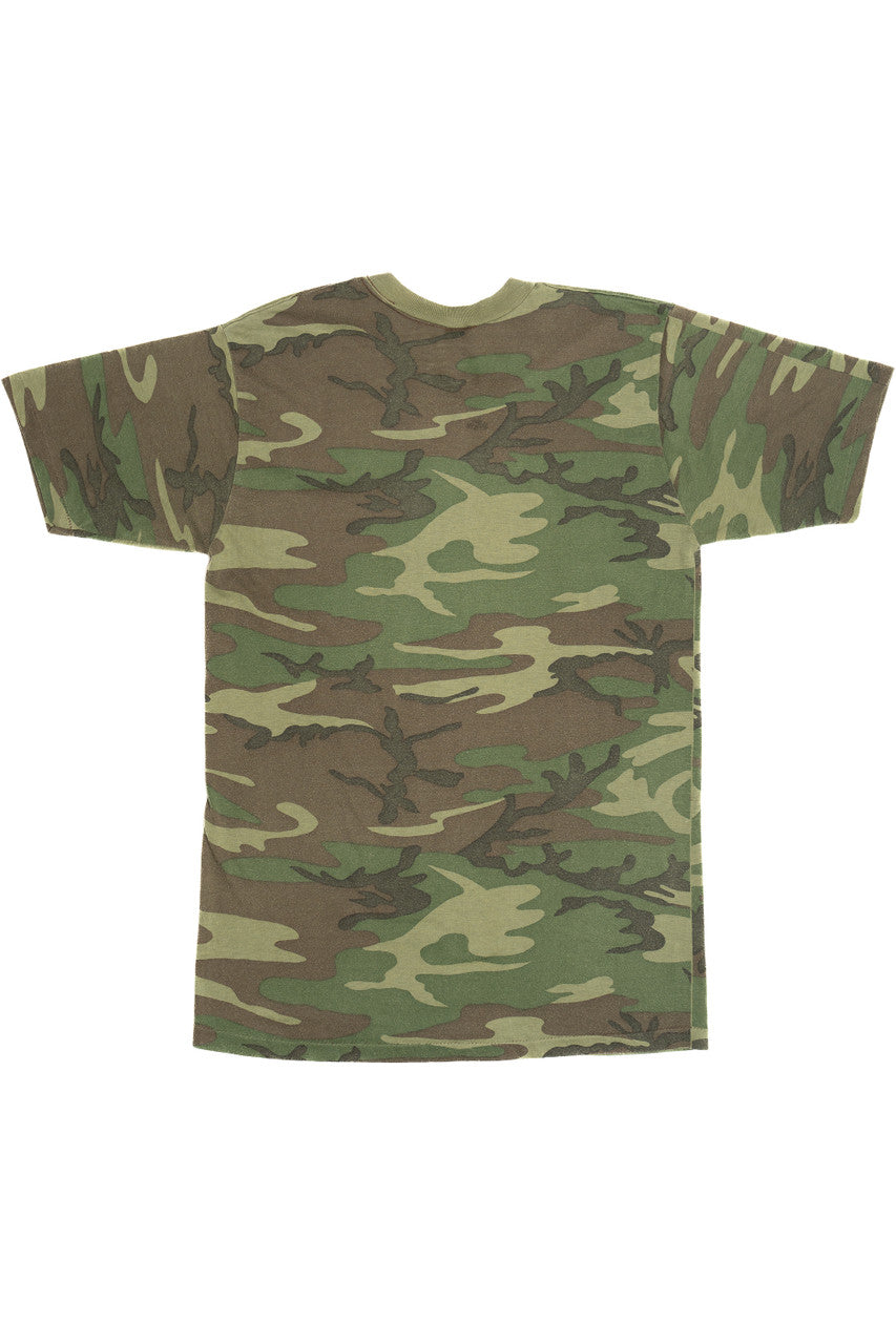 Vintage Camouflage V-Neck Pocket T-Shirt (1980s)