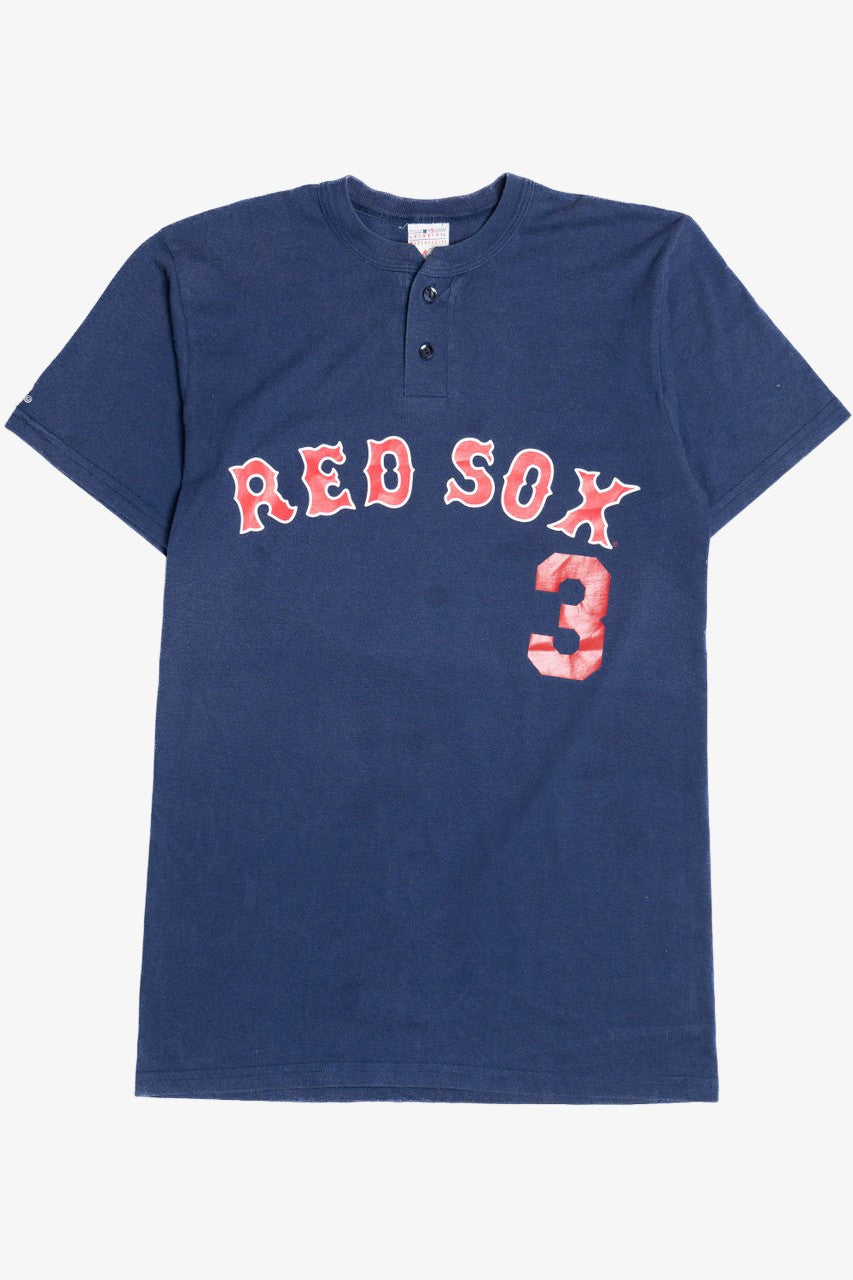Vintage Red Sox #3 "A To Z Rental Center" Majestic T-Shirt