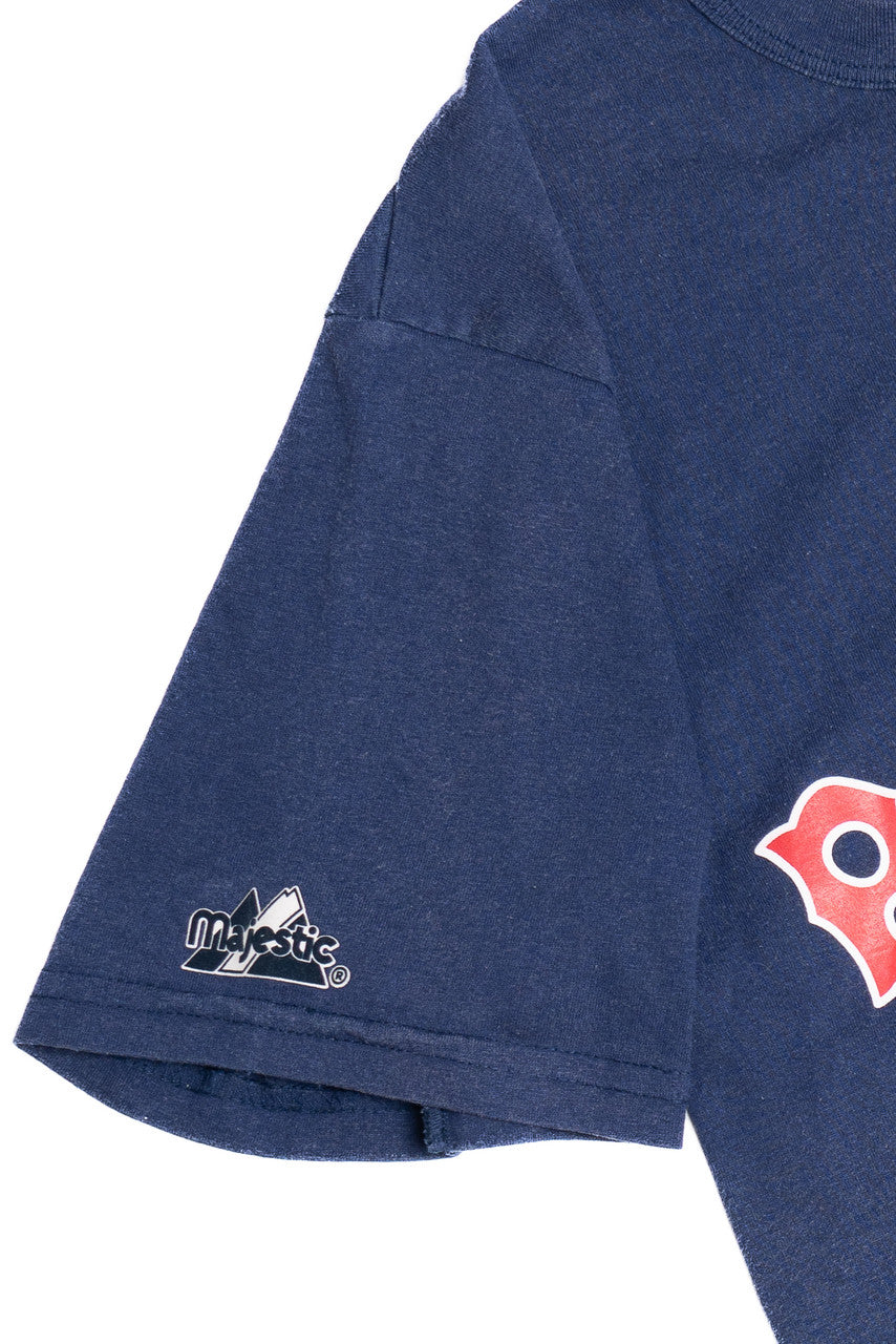 Vintage Red Sox #3 "A To Z Rental Center" Majestic T-Shirt