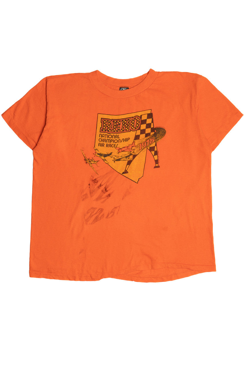 Vintage 1978 "Reno National Championship Air Races" T-Shirt (1970s)