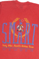 Vintage "S.M.A.R.T." Surf Man Aquatic Riding Team Member Pocket T-Shirt (1980s)