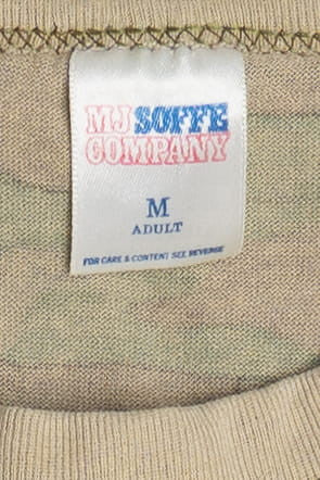 Vintage All Over Camo Print MJ Soffe Company T-Shirt (1980s)