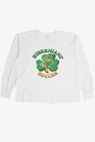 Vintage "Hibernians' Soccer" Four Leaf Clover Leprechaun Long Sleeve T-Shirt (1980s)