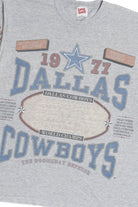 Vintage Dallas Cowboys Football History All Over Print Long Game T-Shirt