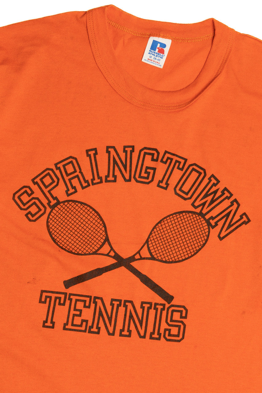 Vintage "Springtown Tennis" Russell Athletic T-Shirt (1980s)