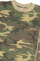 Vintage Camouflage Army Green Single Stitch T-Shirt (1980s)