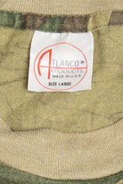 Vintage Camouflage Army Green Single Stitch T-Shirt (1980s)