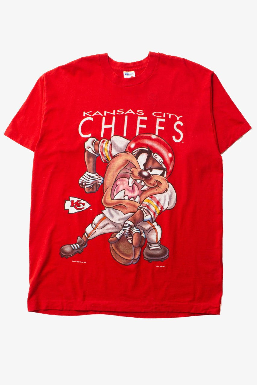 Vintage Taz KC Chiefs Single Stitch T-Shirt (1996)