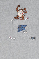 Vintage Taz Looney Tunes "Strikin' Back!" Embroidered Pocket T-Shirt (2000s)