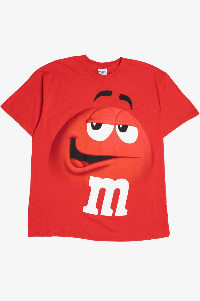 Red M&M Big Face Print T-Shirt – Ragstock