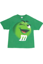 Vintage Winking Green M&M Big Face T-Shirt