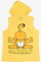 Vintage Upside Down "Garfield" Front/Back Print Hoodie T-Shirt