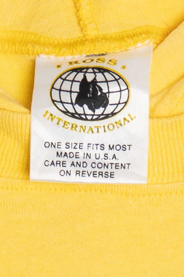 Vintage Upside Down "Garfield" Front/Back Print Hoodie T-Shirt