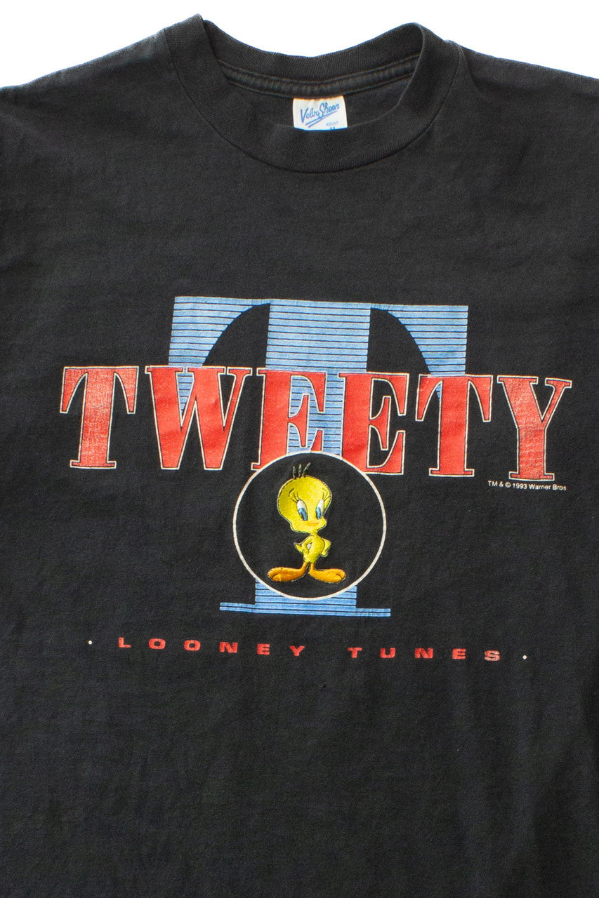 Vintage Embroidered Tweety Looney Tunes T-Shirt (1993)