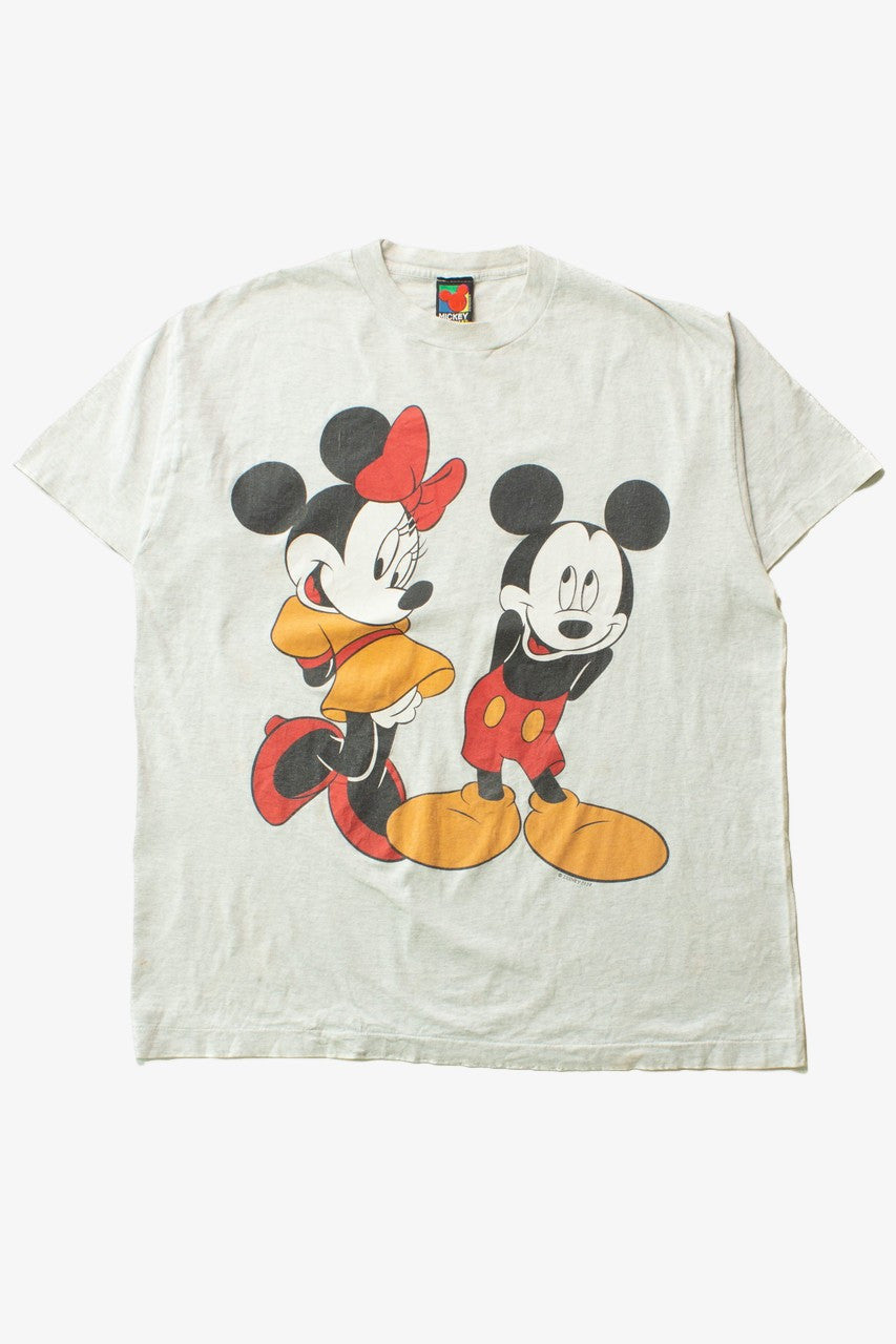 Vintage Bashful Mickey & Minnie Single Stitch T-Shirt (1990s)