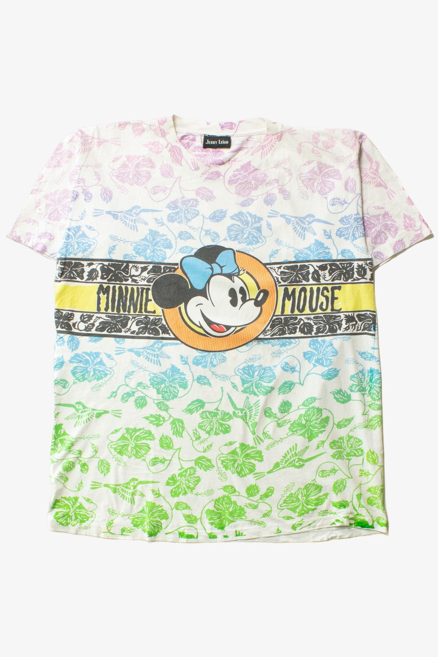 Vintage Minnie Mouse Floral Single Stitch T-Shirt (1990s)