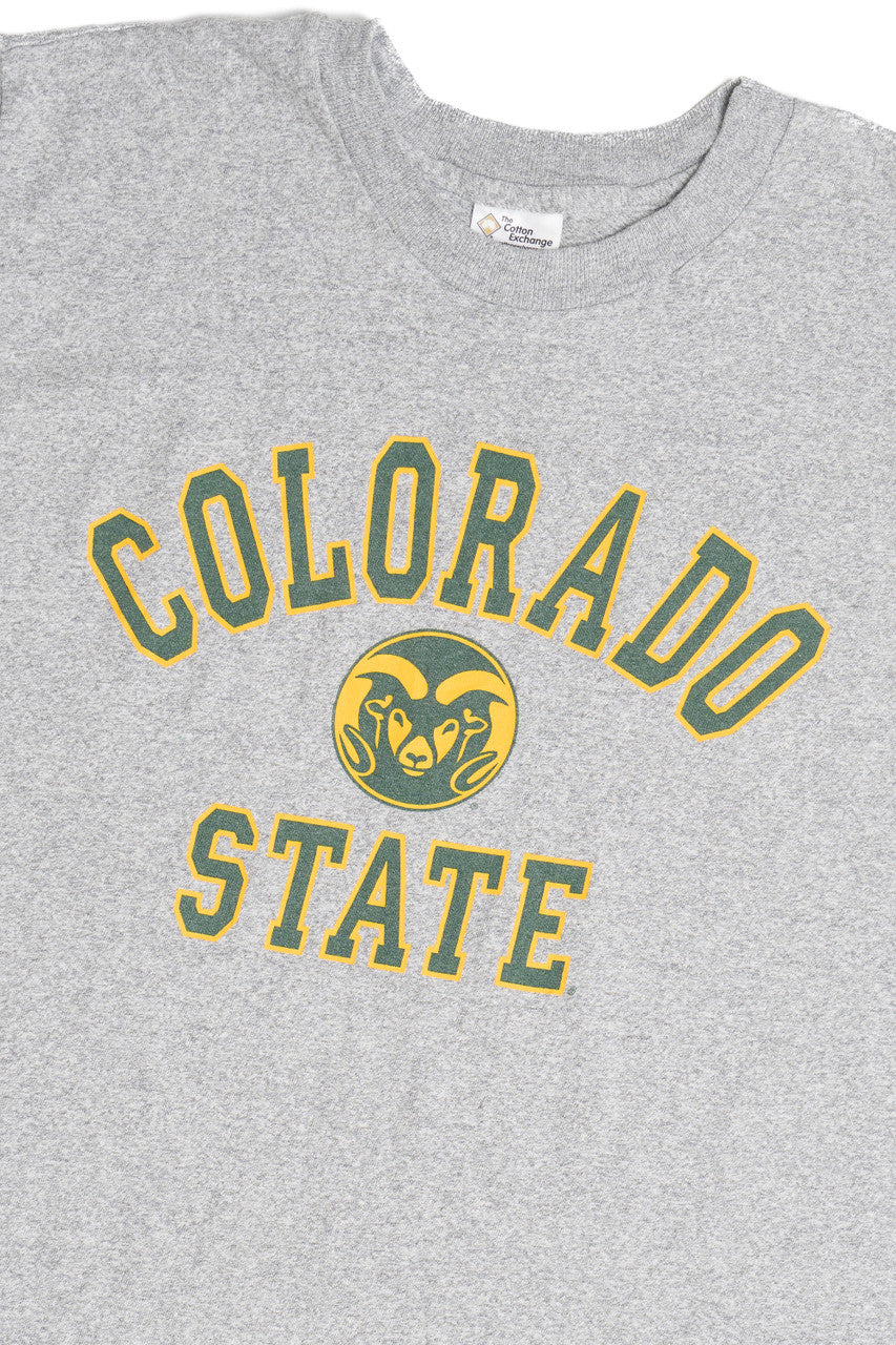 Vintage "Colorado State" University Single Stitch Heavyweight T-Shirt (1990s)