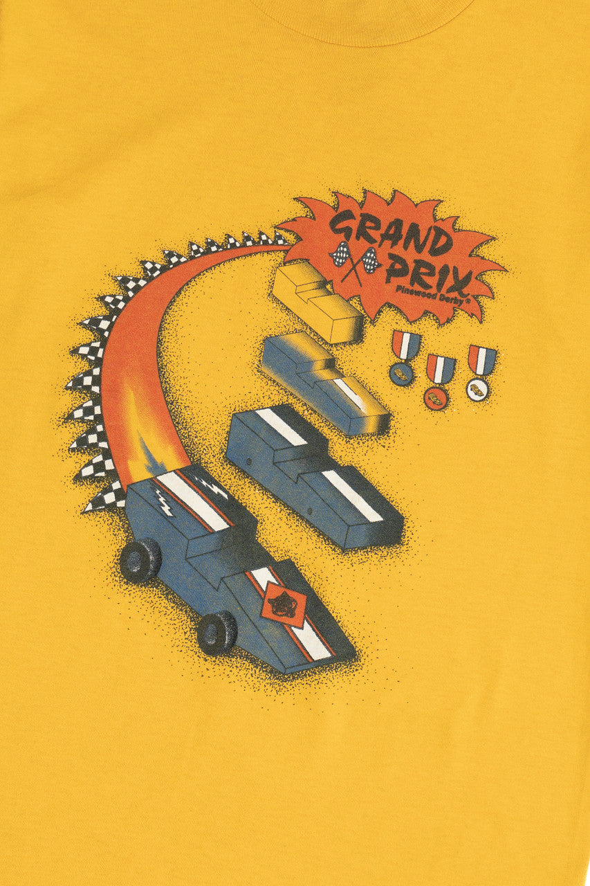Vintage "Grand Prix Pinewood Derby" Boy Scouts Single Stitch T-Shirt (1990s)