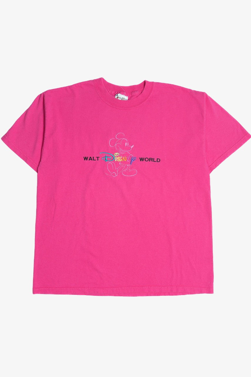 Vintage "Walt Disney World" Mickey Mouse Embroidered T-Shirt