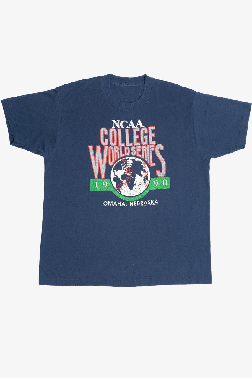 Vintage 1990 "NCAA College World Series" Baseball Single Stitch T-Shirt