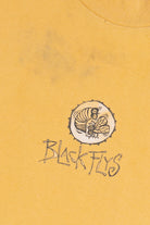 Vintage Distressed Black Flys Skate Eyewear Single Stitch T-Shirt (1990s)