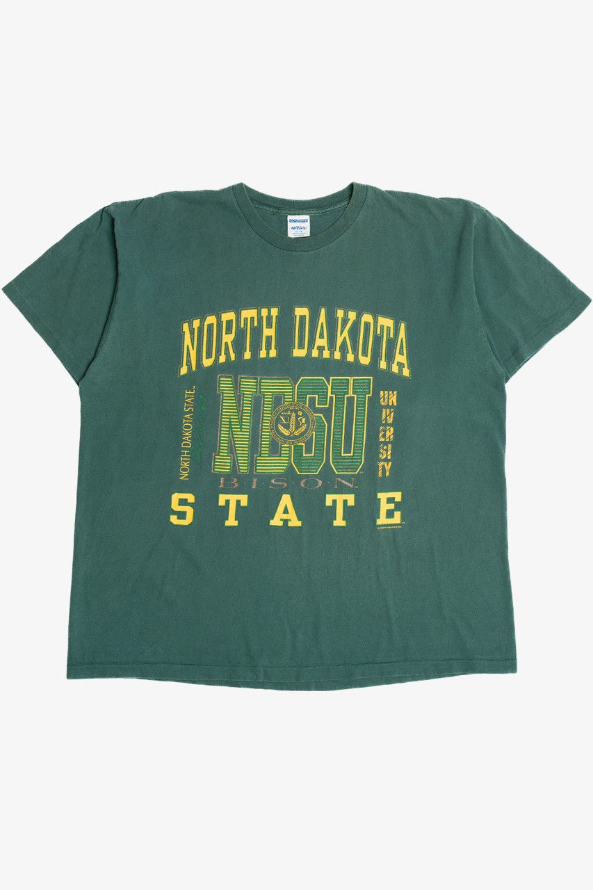 Vintage "North Dakota State University" NDSU Bison Embossed Single Stitch T-Shirt