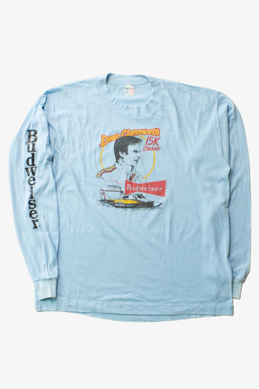 Vintage Dean Chenoweth Budweiser Long Sleeve T-Shirt (1983)