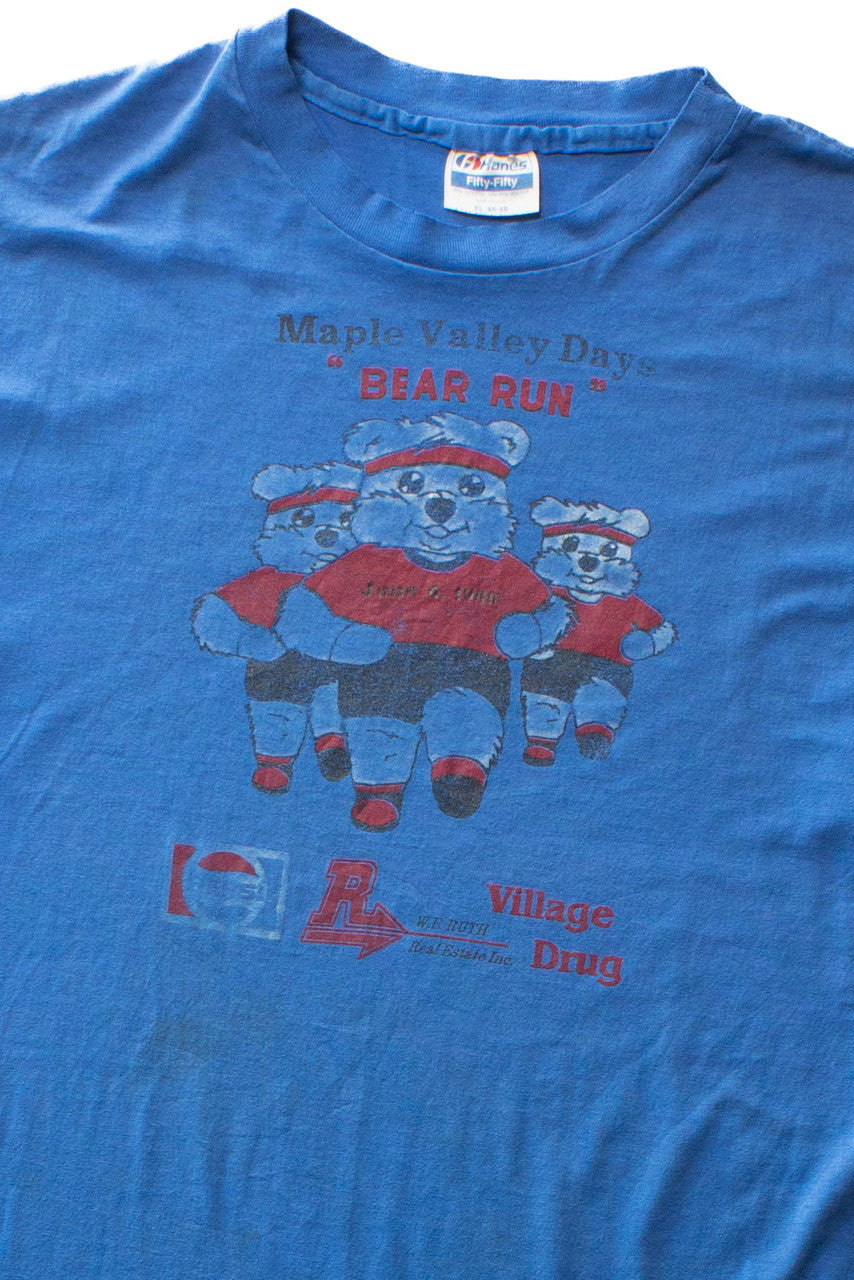Vintage Maple Valley Bear Run Paper Thin T-Shirt (1989)