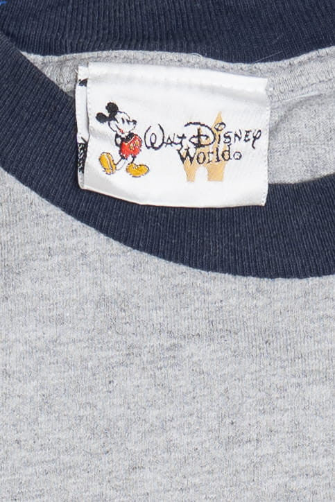 Vintage Patriotic Mickey Mouse Ringer Walt Disney World T-Shirt (1990s)