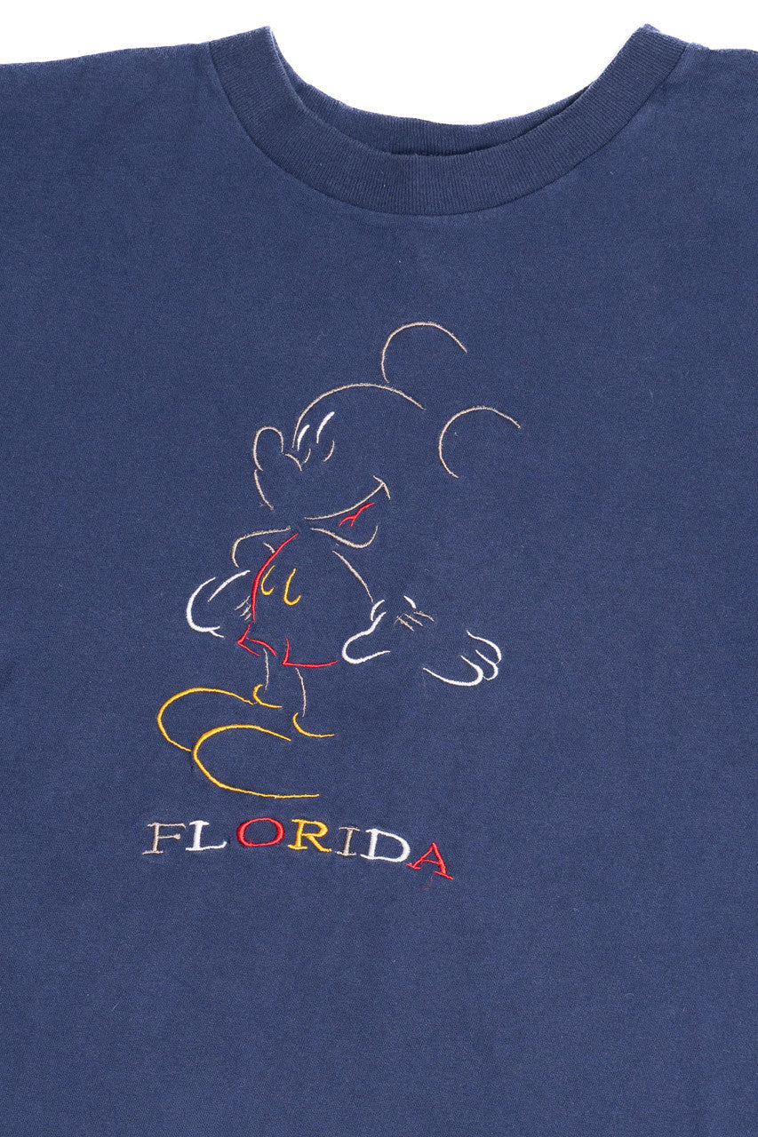 Vintage Mickey Mouse "Florida" Embroidered Mickey Unlimited T-Shirt (1990s)