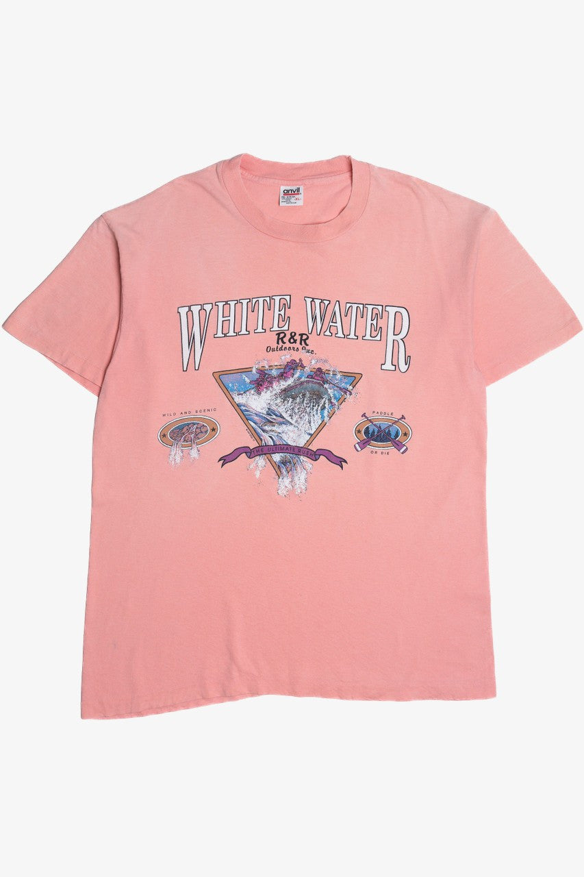 Vintage 1991 "White Water" Rafting Single Stitch T-Shirt (1990s)