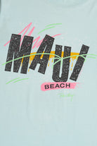 Vintage "Maui Beach Party" Embossed Single Stitch T-Shirt (1980s)
