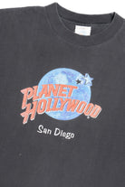 Vintage Distressed Planet Hollywood "San Diego" Single Stitch T-Shirt (1990s)