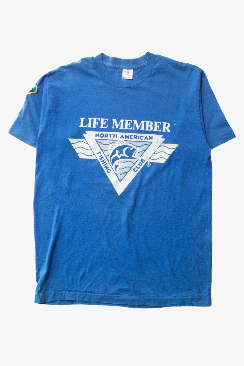 Vintage North American Fishing Club Life Member T-Shirt (1990s)