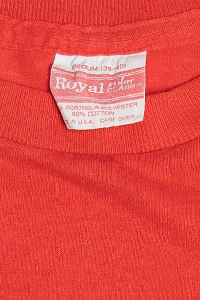Vintage "Florida" Flamingos Pastel Embossed Single Stitch Paper Thin T-Shirt (1980s)