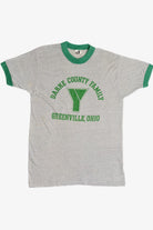 Vintage "Darke County Family" Ohio YMCA Ringer T-Shirt (1980s)